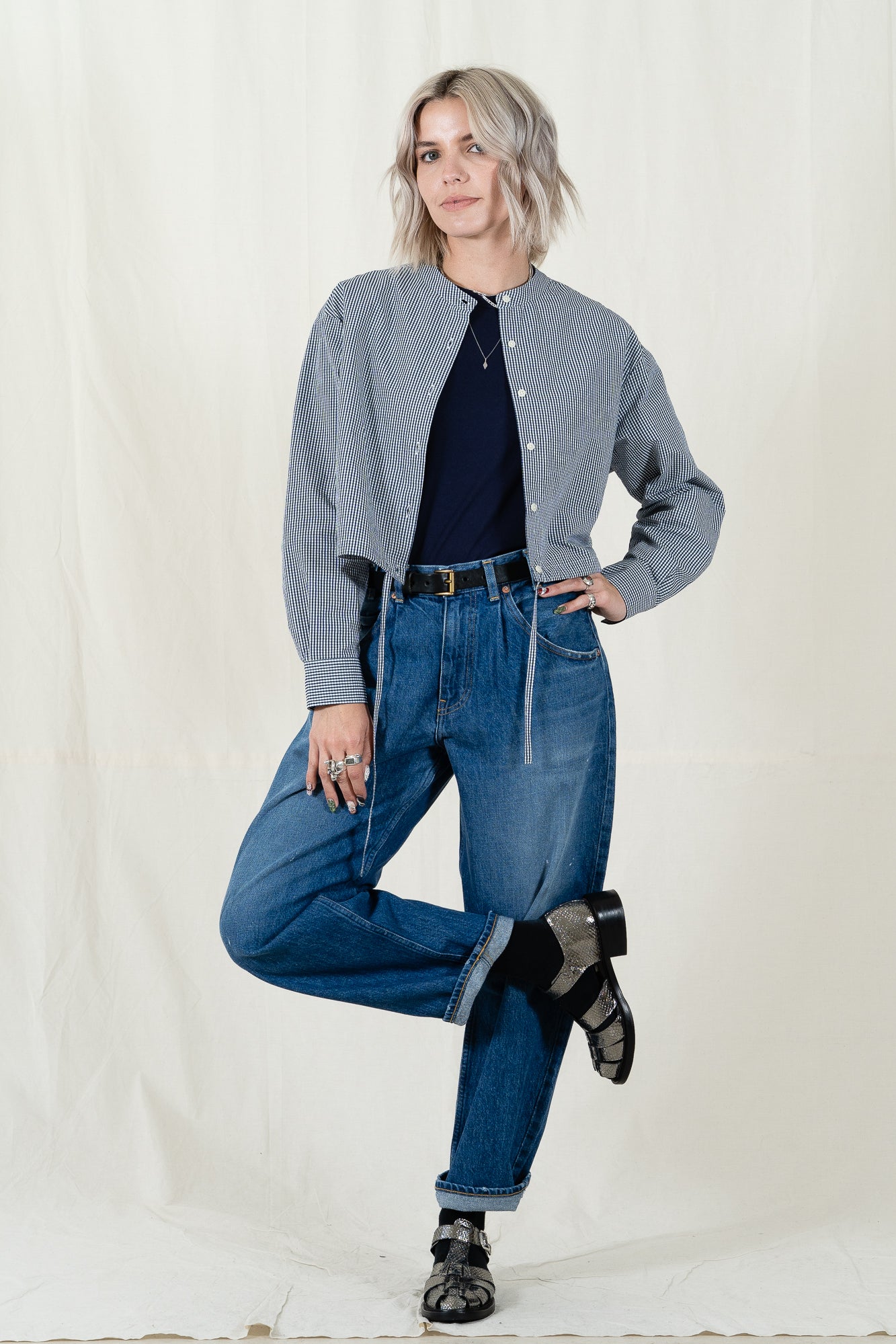 Red Card Tuck Baggy Jean