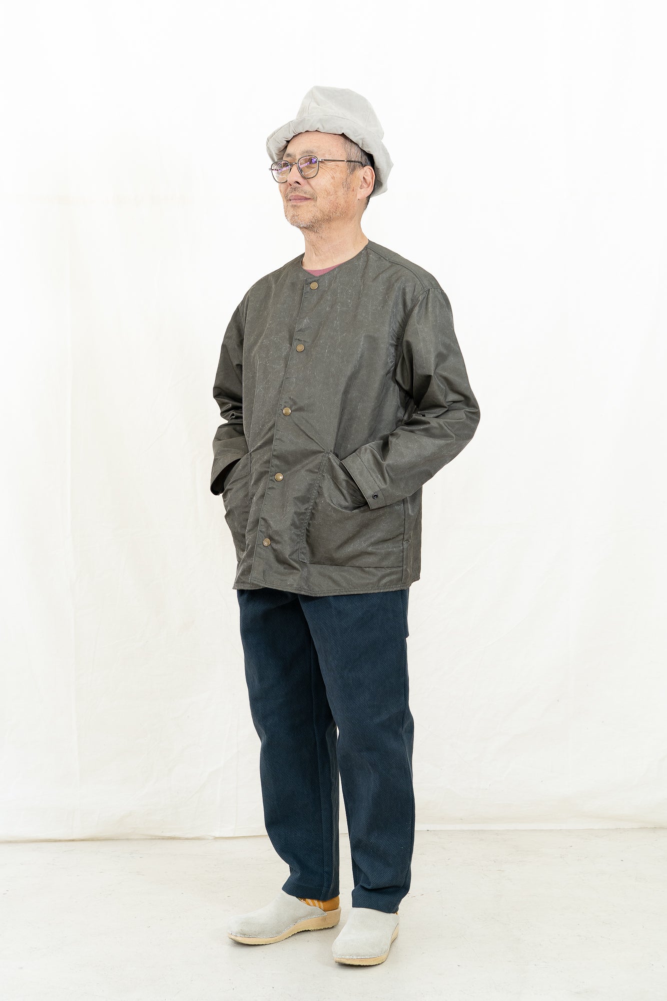 JACKMAN Pigment Collarless Jacket