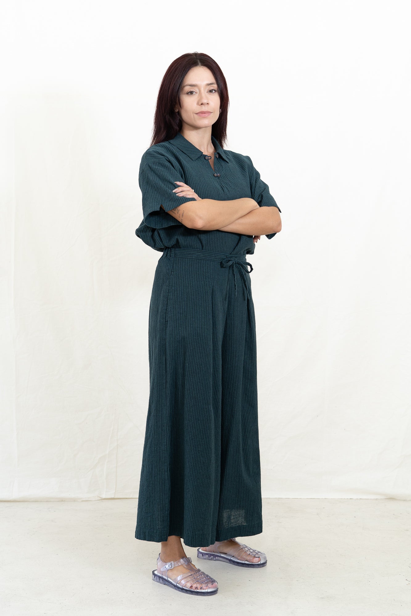 SARAHWEAR Gingham Stripe Tamiyo Pant