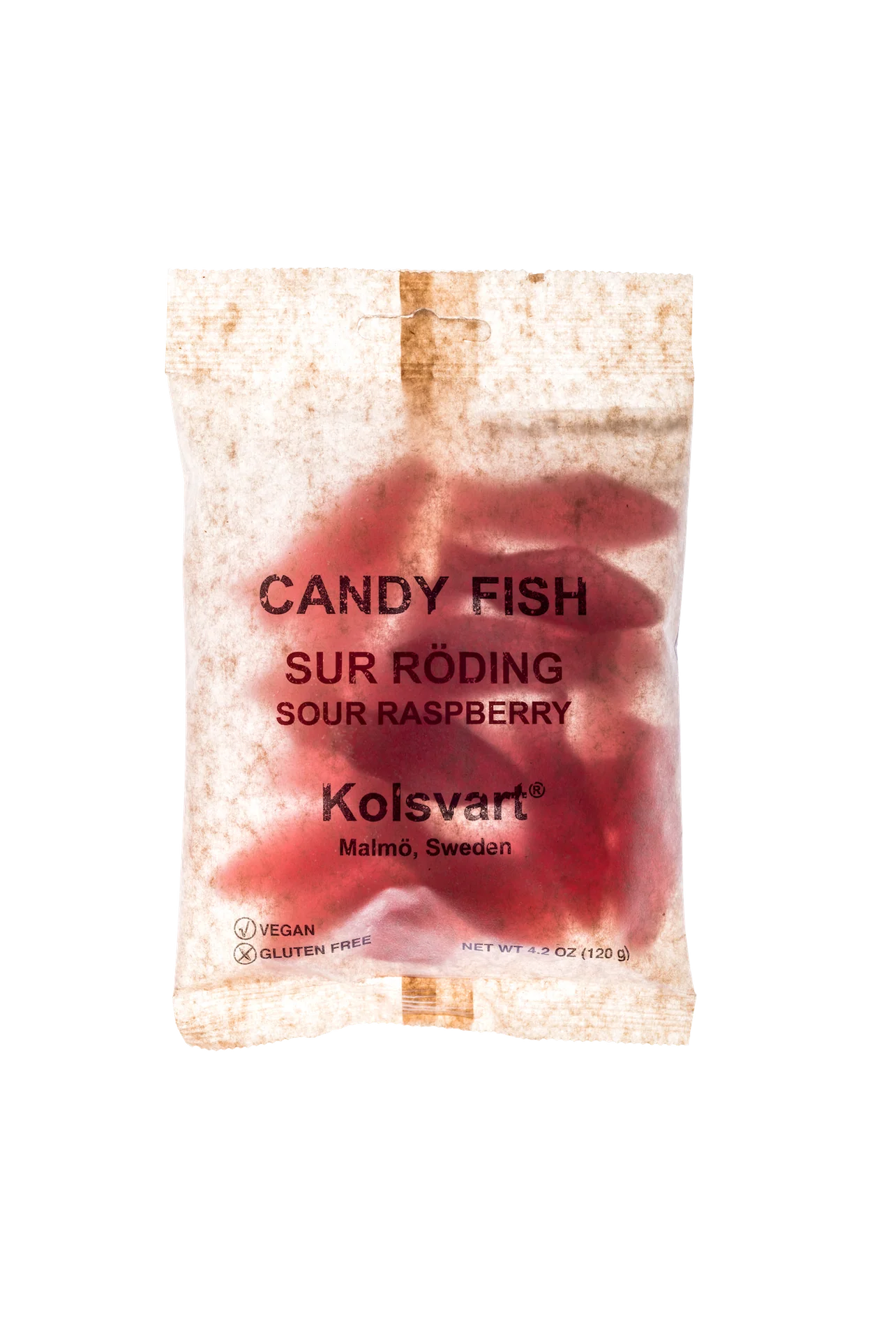 Kolsvart Sour Raspberry Swedish Fish