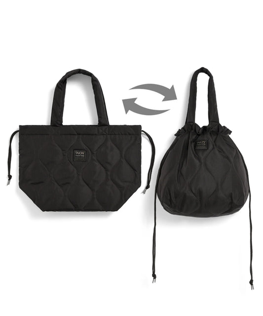 TAION Military Down Tote Bag in Chocolate