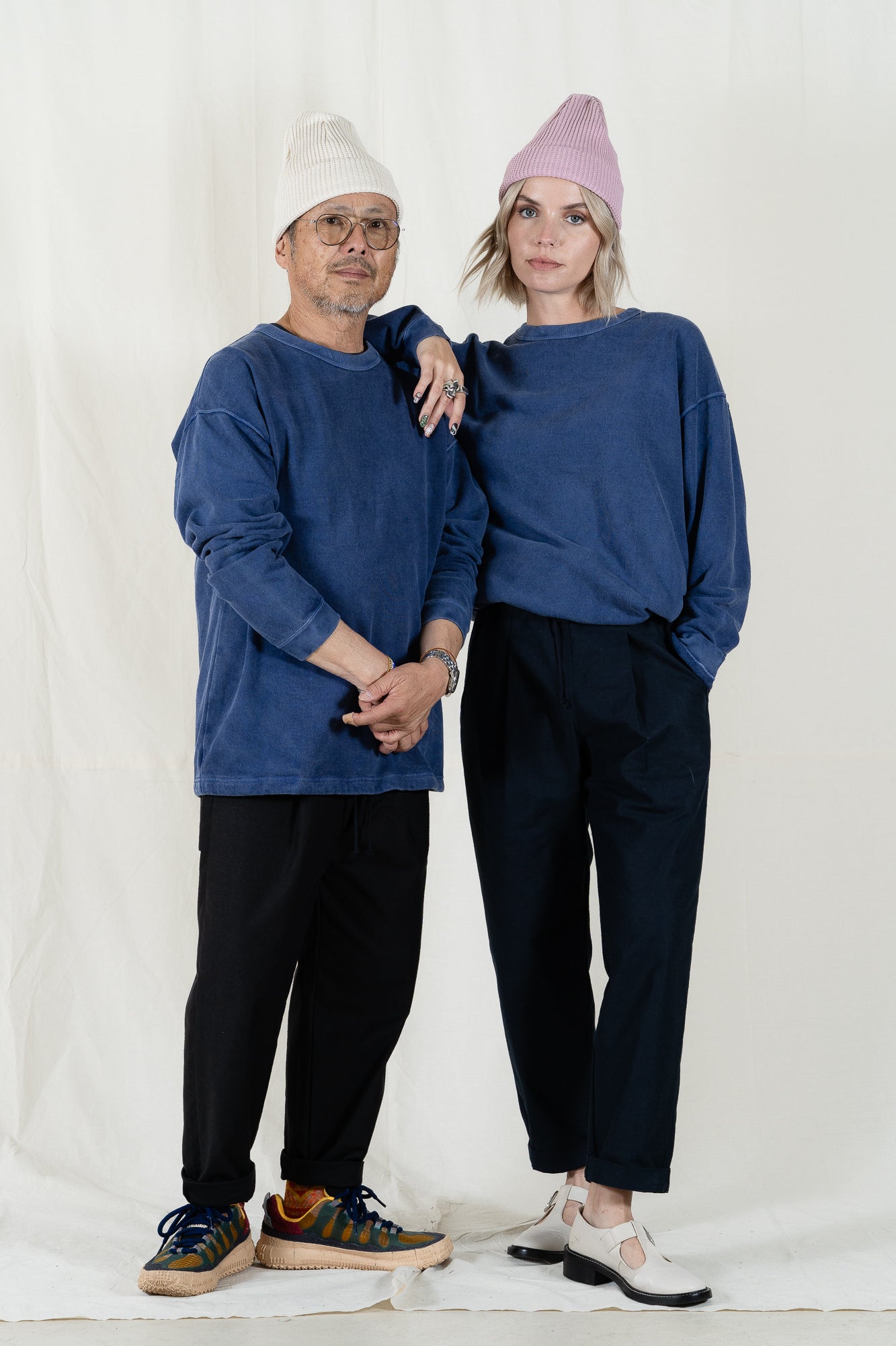 Jackman Faded Blue Sweat Himo Crew