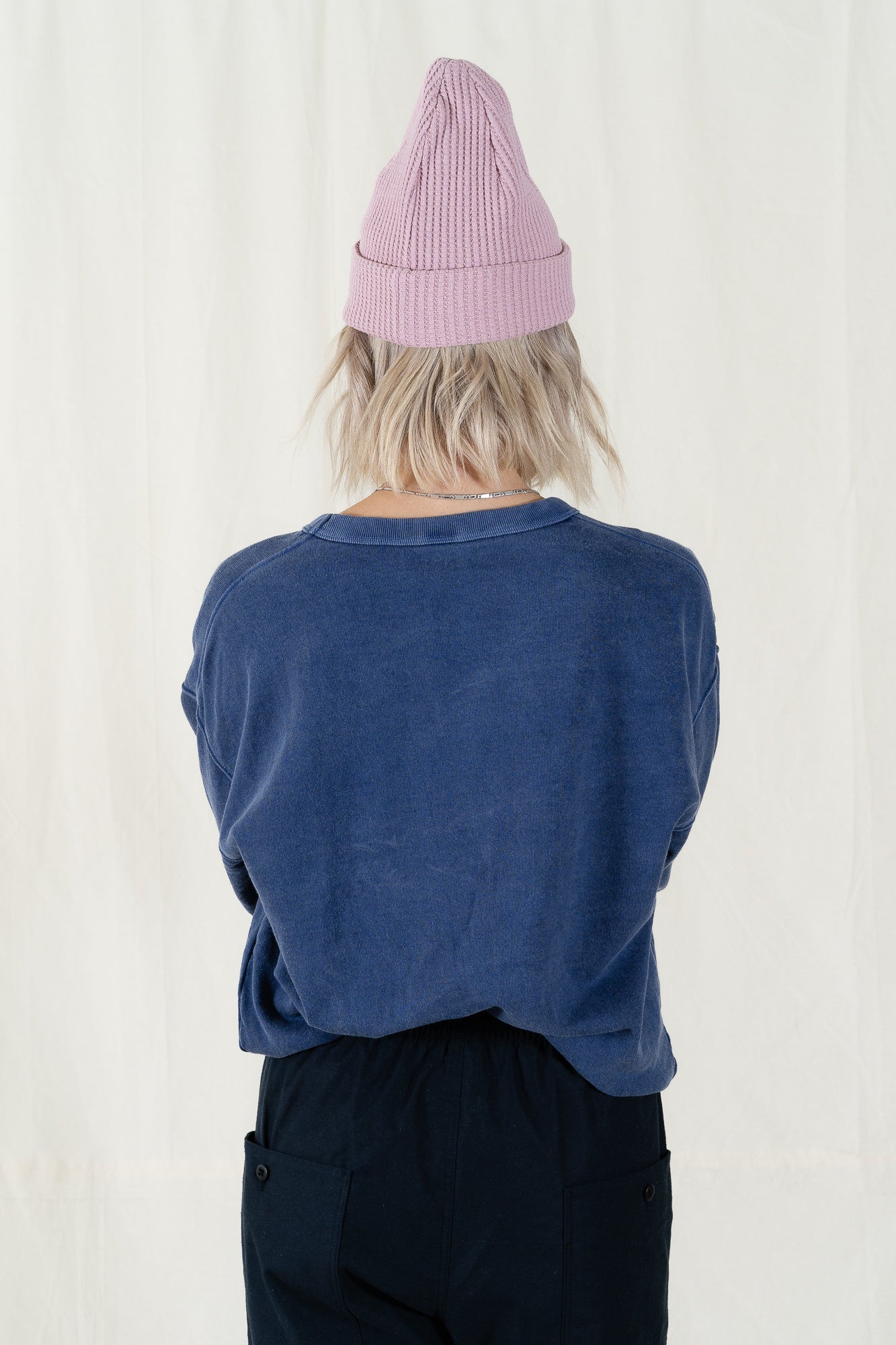Jackman Faded Blue Sweat Himo Crew