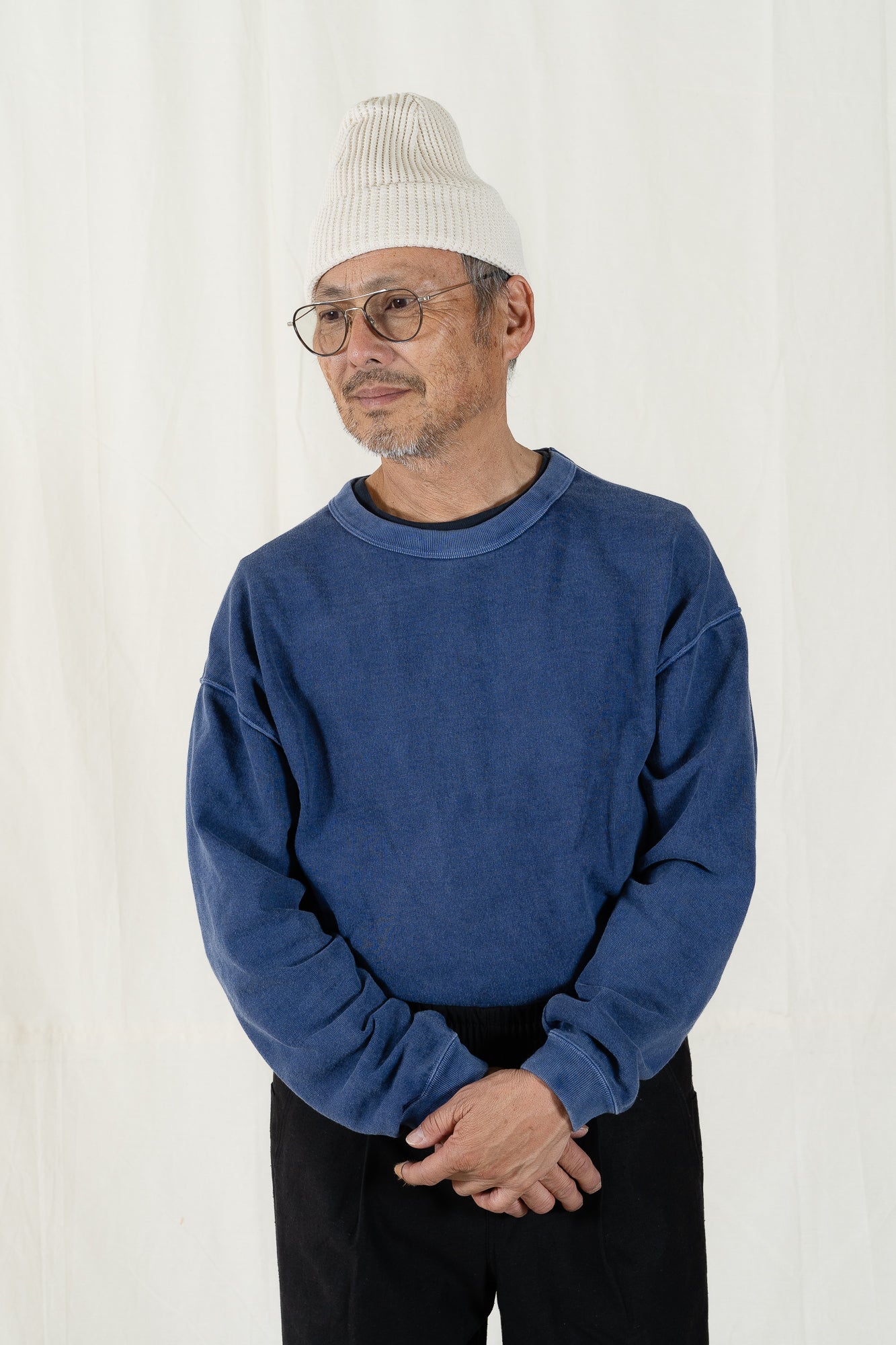 Jackman Faded Blue Sweat Himo Crew