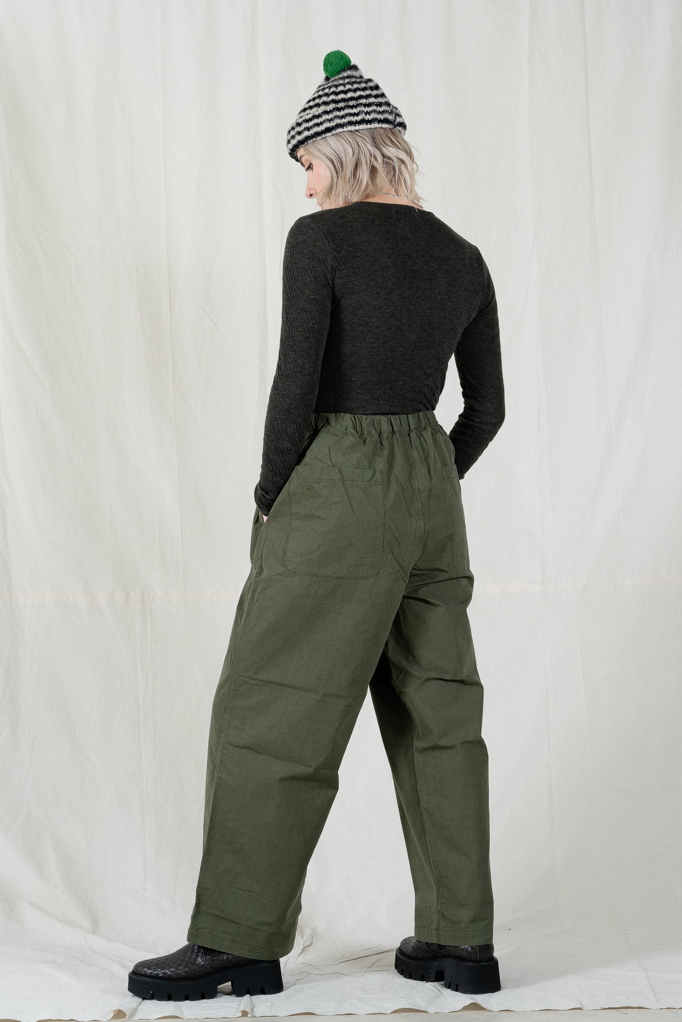 Black Tuck Pants| COLOGNESE 1882