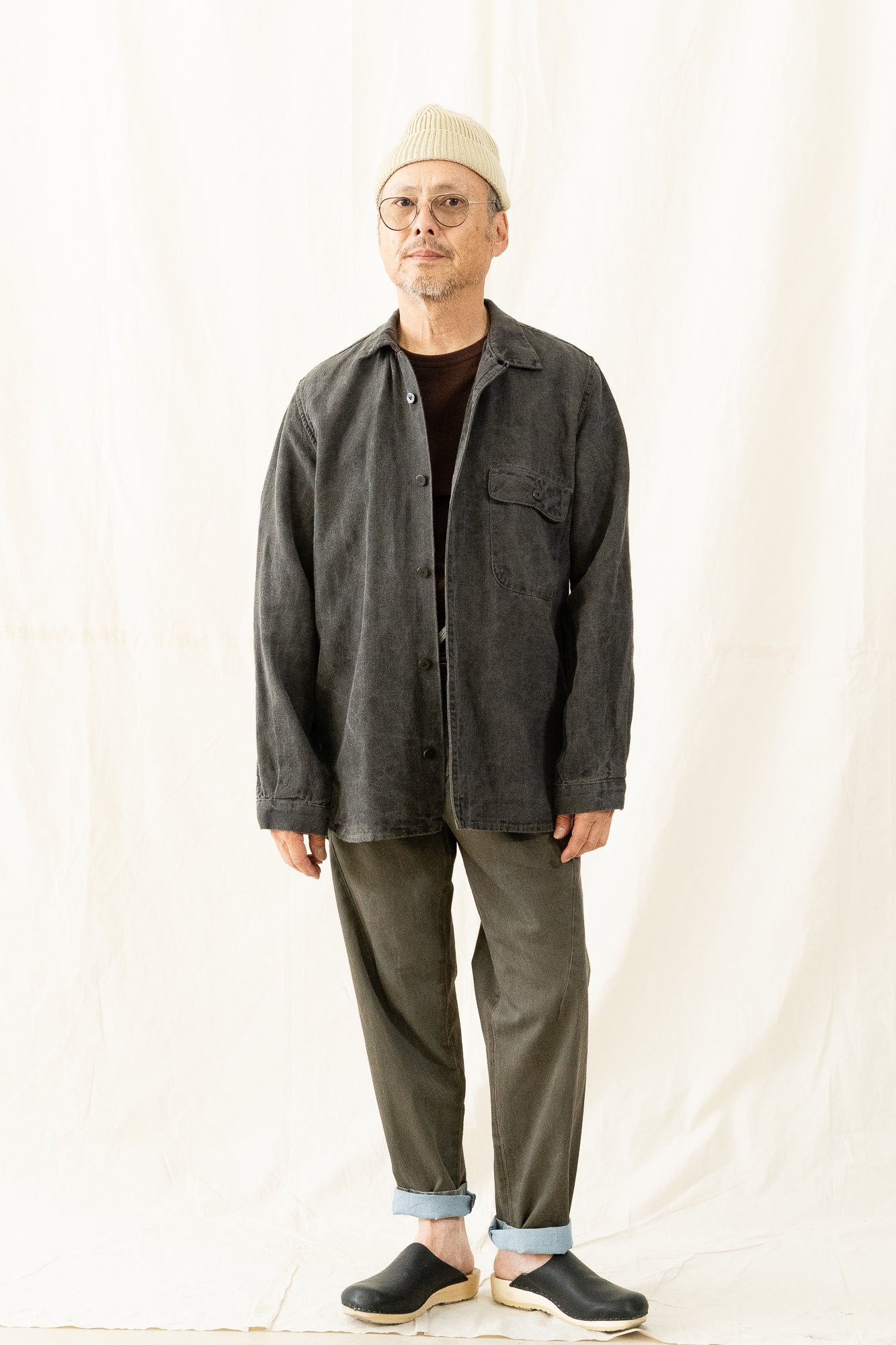 MATiAS Hana L/S Coal Italian Dobby Shirt