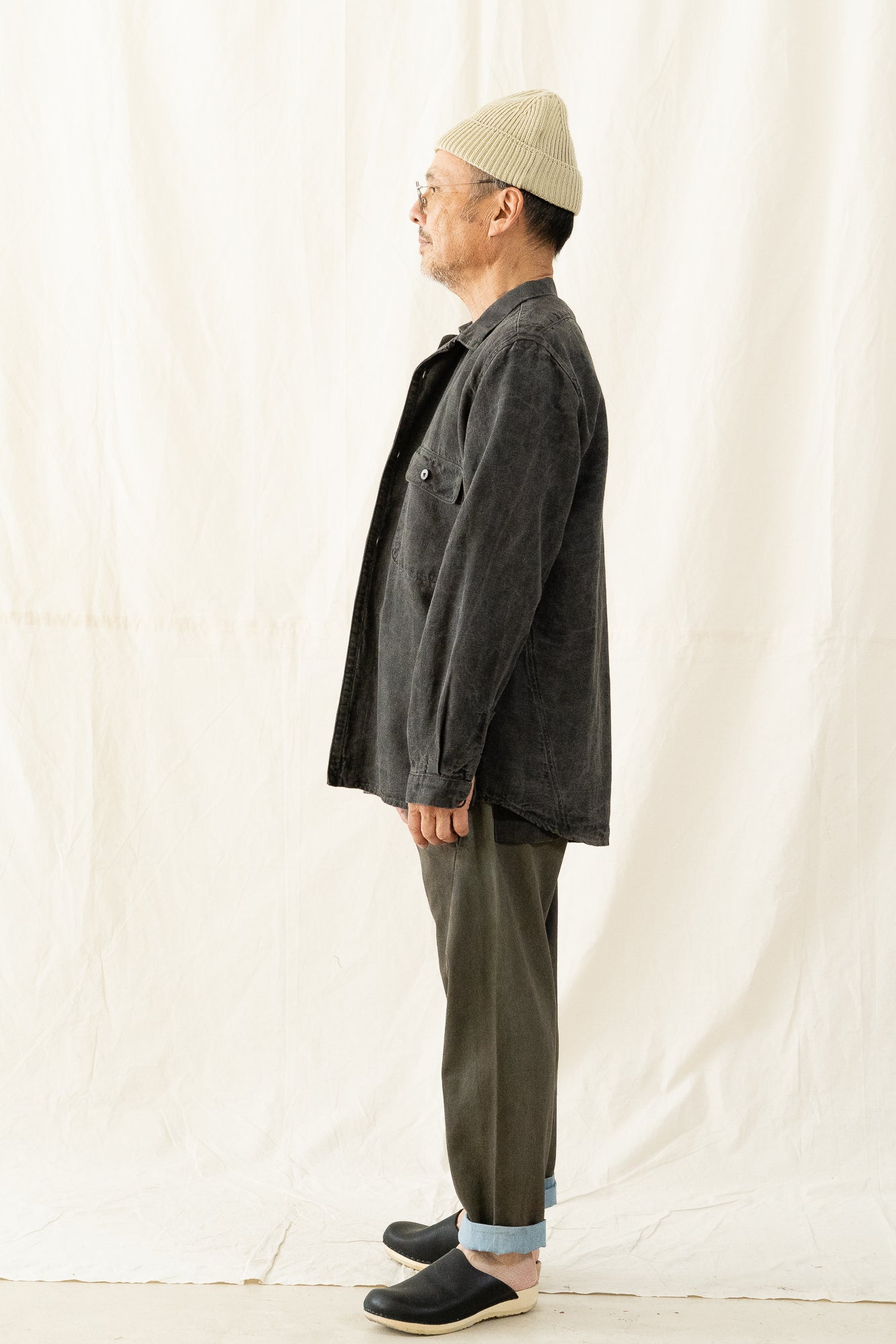 MATiAS Hana L/S Coal Italian Dobby Shirt