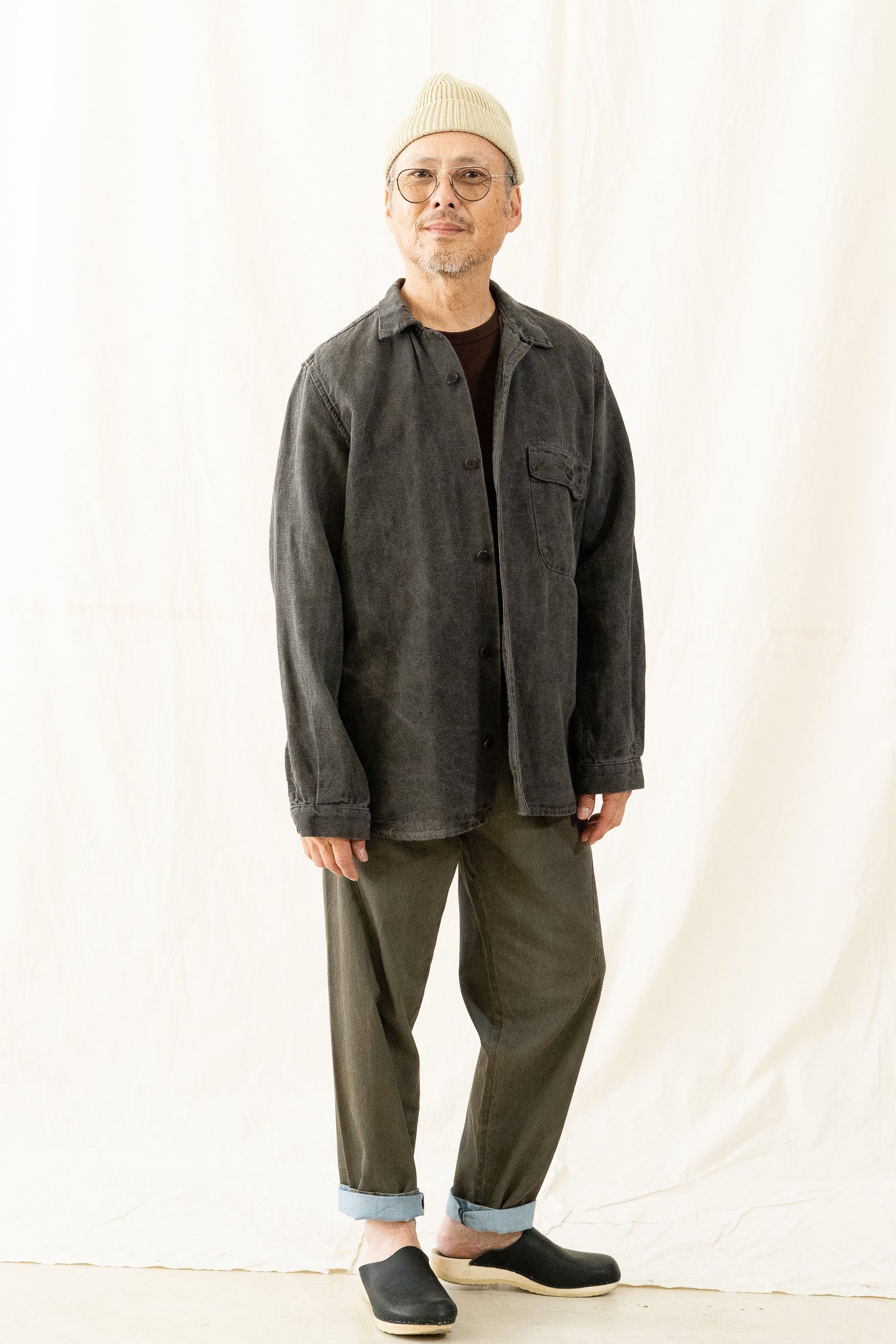MATiAS Hana L/S Coal Italian Dobby Shirt