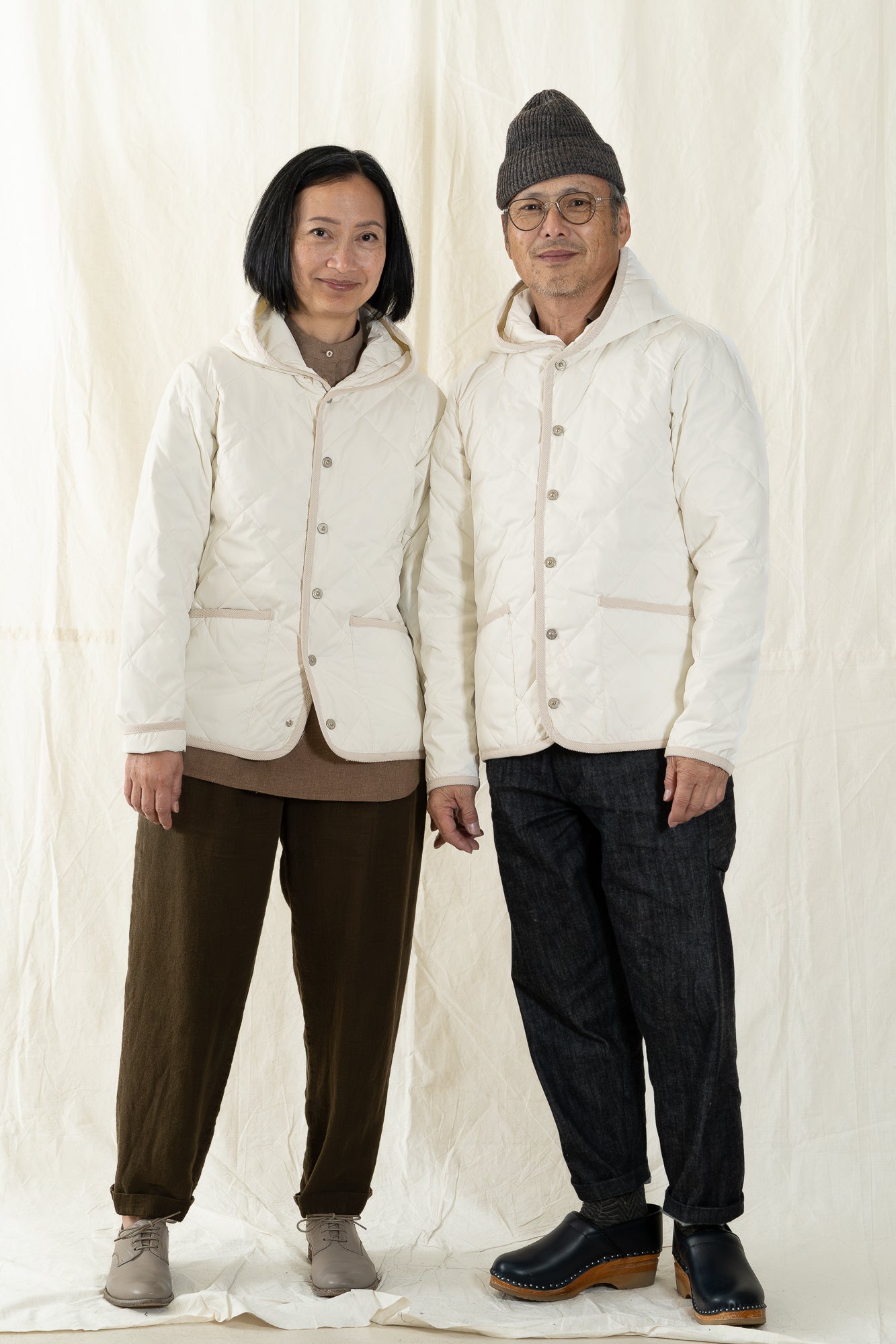 Taion Piping Hood Down Cardigan