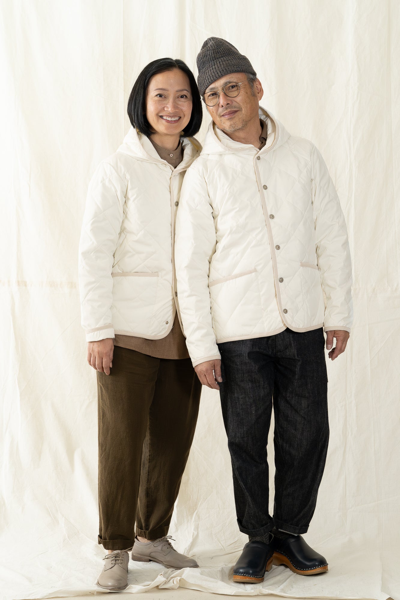 Taion Piping Hood Down Cardigan