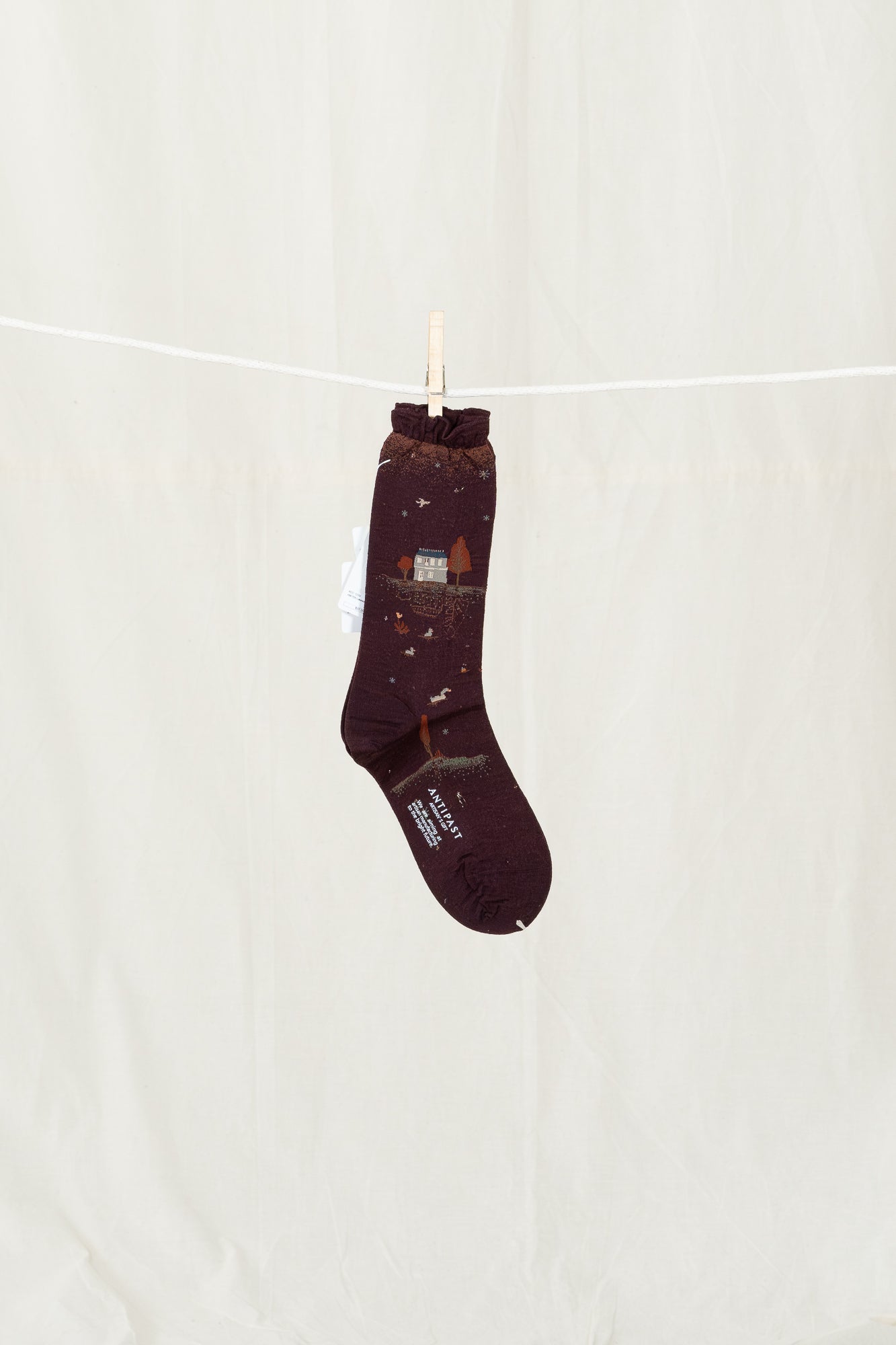 Antipast Lakeside House Women's Socks - Wine