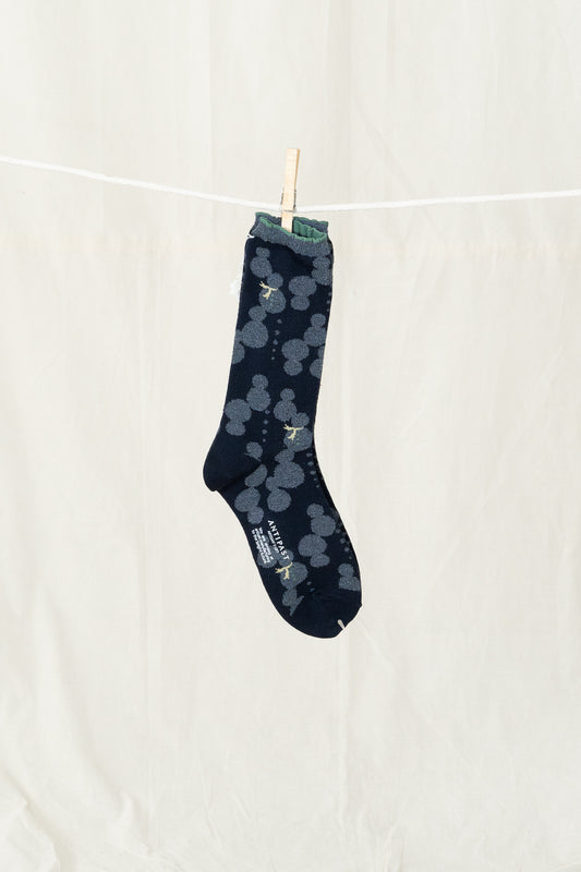 Antipast Snow Ball Women's Socks - Navy