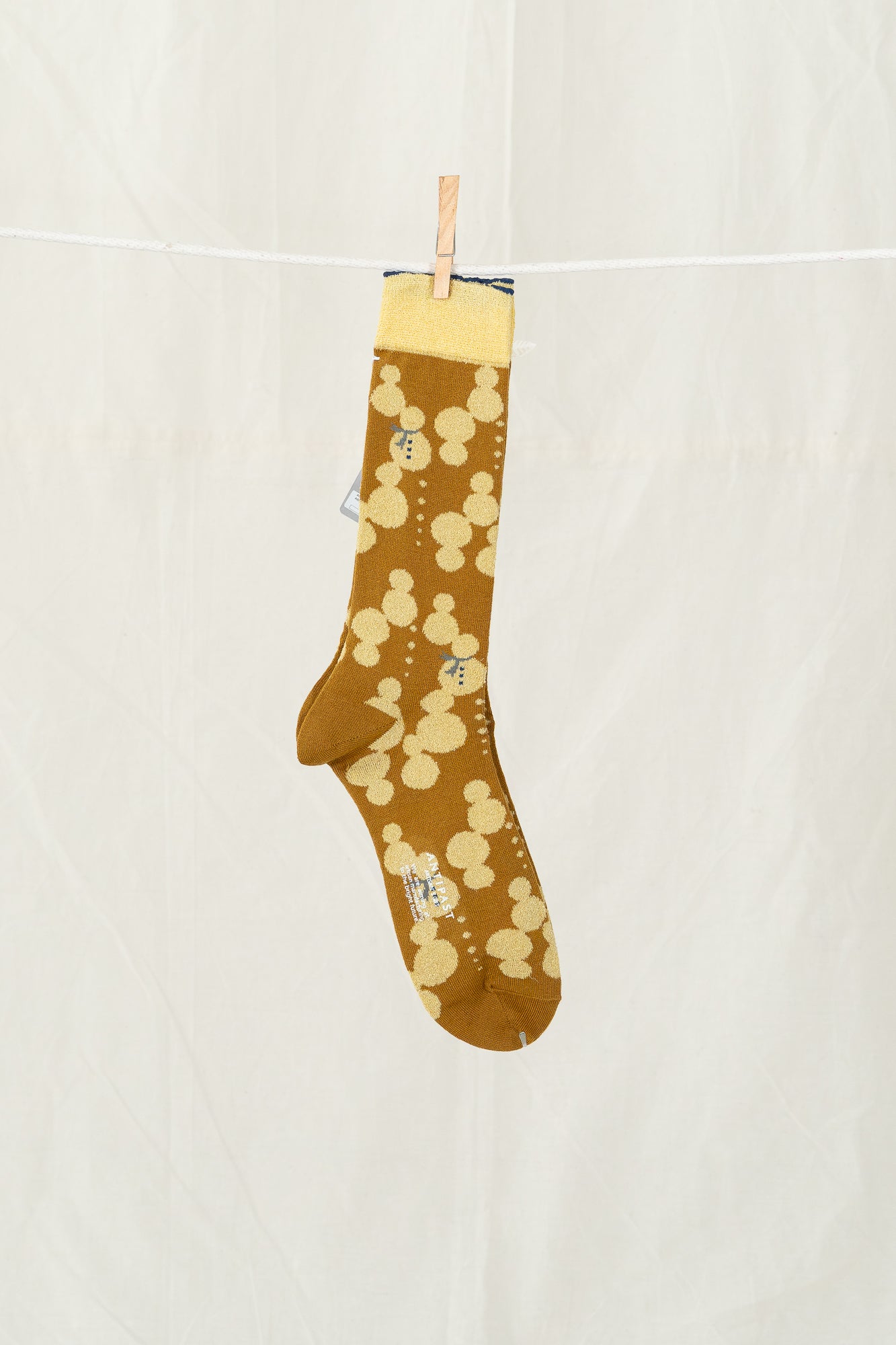 Antipast Snow Ball Men's Socks - Mustard
