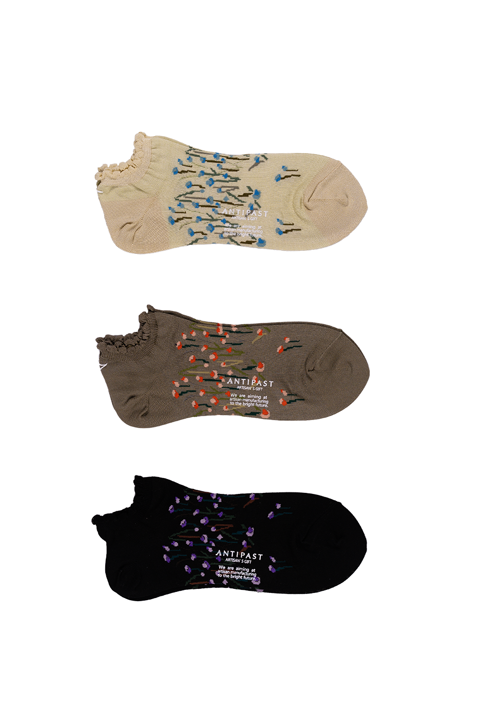 Antipast Women's Full Fly Flower Cover Socks