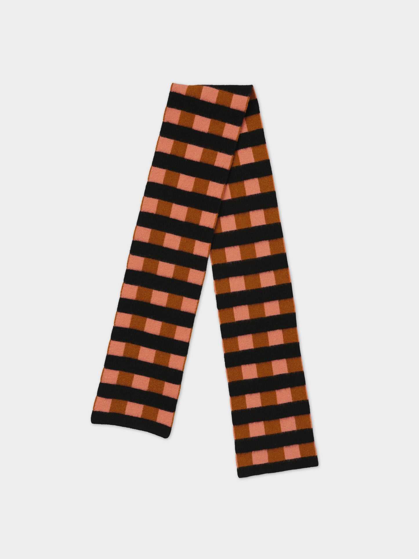 Jo Gordon Small Check & Stripe Scarf