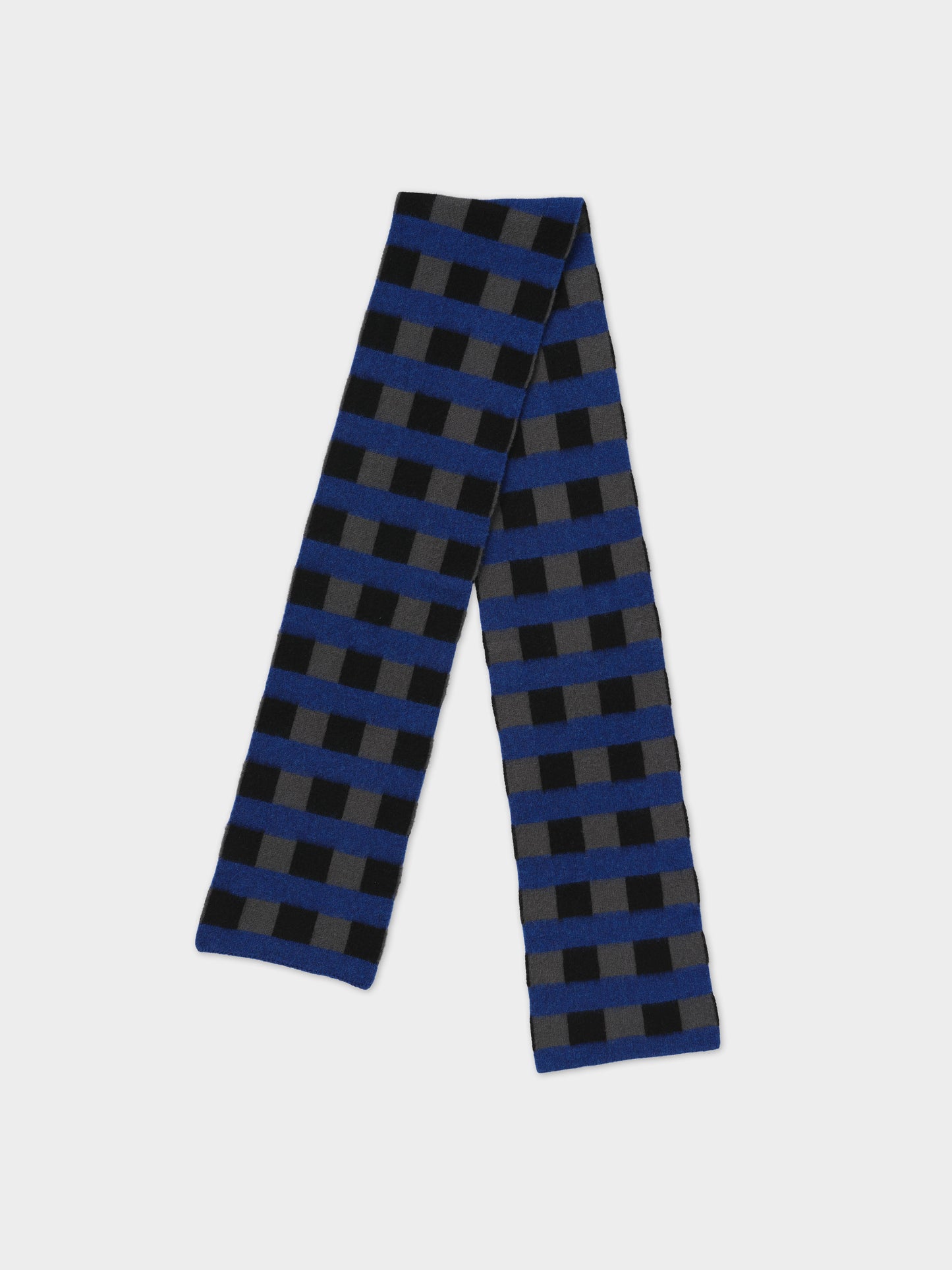 Jo Gordon Small Check & Stripe Scarf
