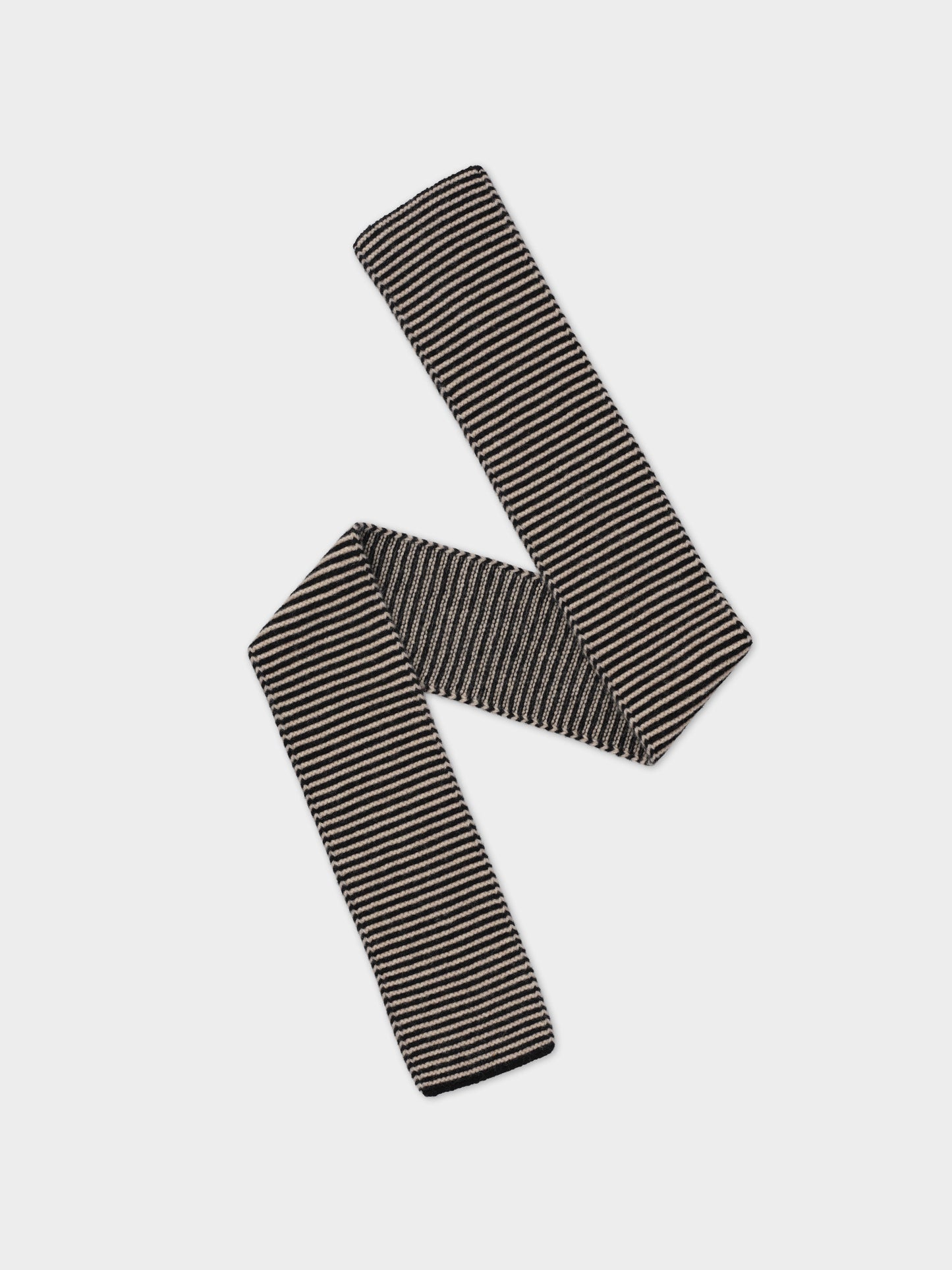 Jo Gordon Thin Stripe Garter Stich Scarf