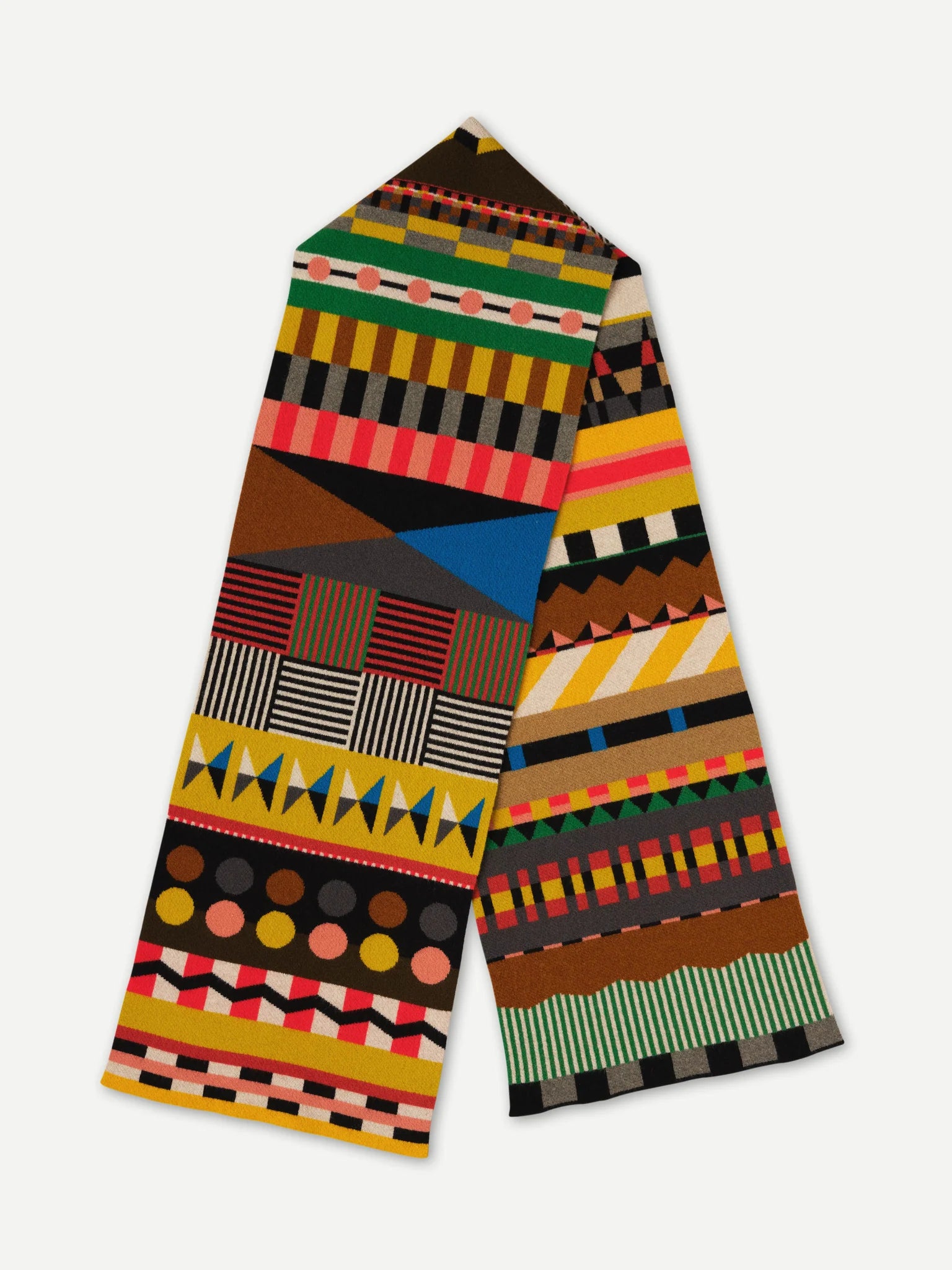 Jo Gordon Large Multicolor Geometric Scarf – AB FITS