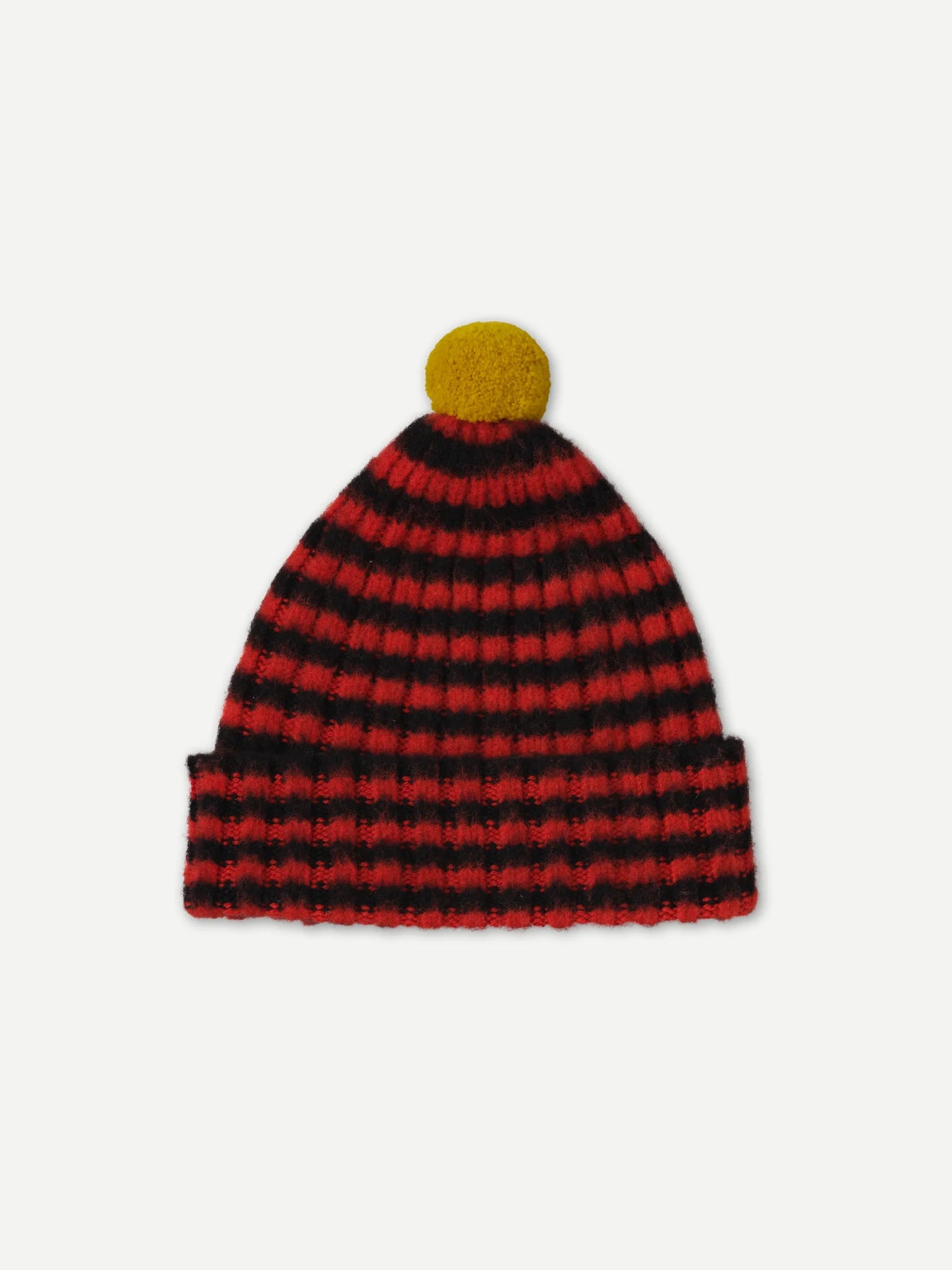 Jo Gordon Narrow Stripe Hat w/ Pompom