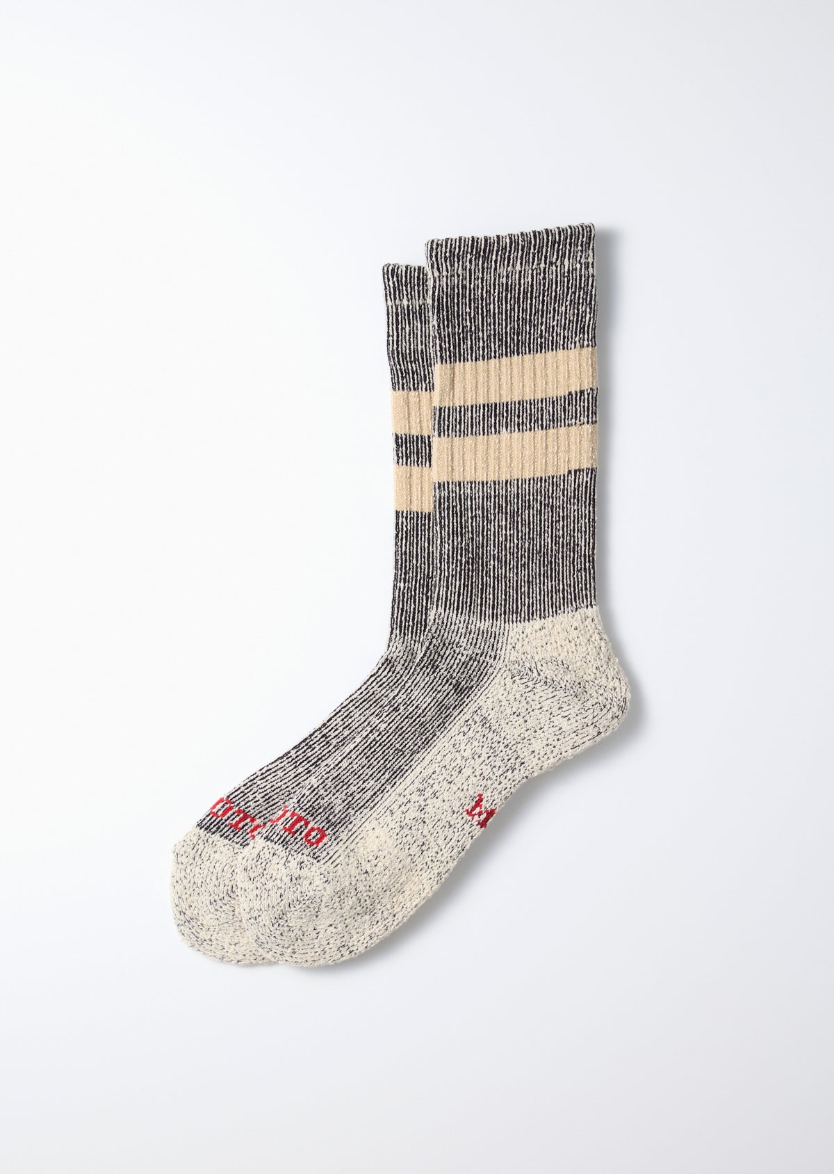 ROTOTO Pile Stripe Marl Socks