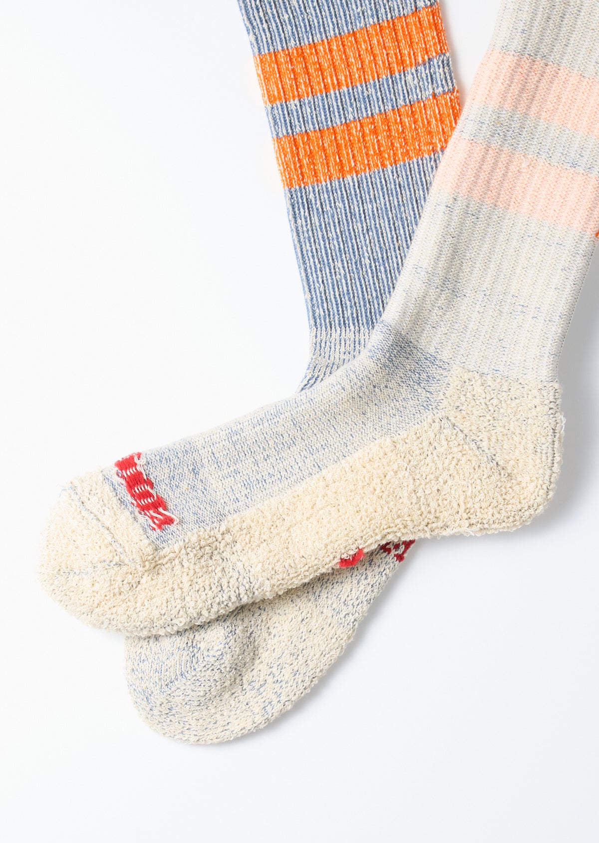 ROTOTO Pile Stripe Marl Socks