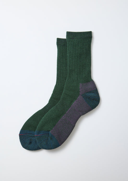 ROTOTO Double Face Merino Pile Socks in Green