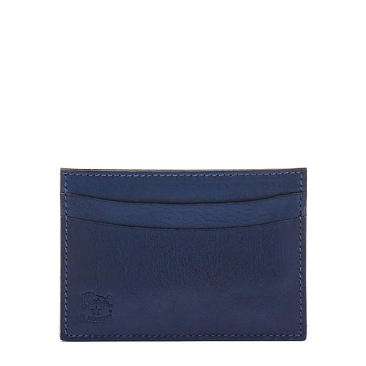 Il Bisonte Classic Card Case in Blue