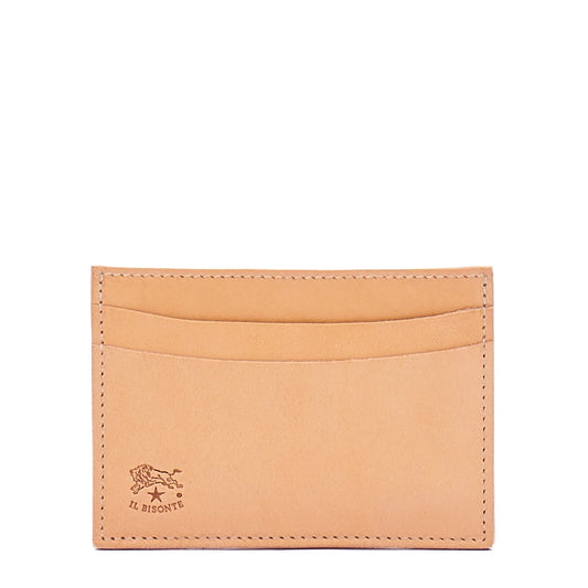 Il Bisonte Classic Card Case in Natural