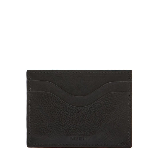 Il Bisonte Salina Card Case in Black