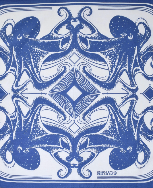 Hearth & Harrow Octopus Bandana - Blue