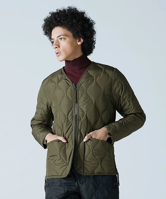 TAION Military V-Neck W-Zip Soft Down Jacket