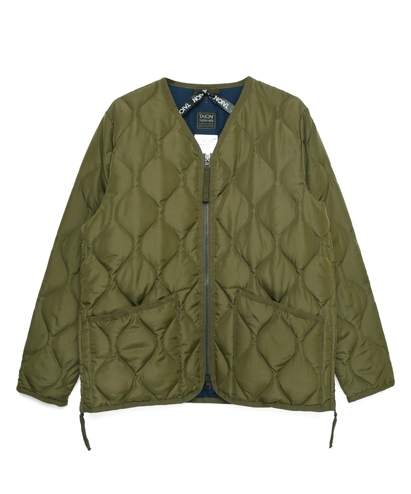 TAION Military V-Neck W-Zip Soft Down Jacket