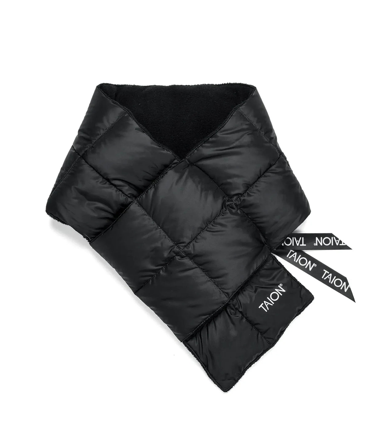 TAION Basic Down Scarf in Black