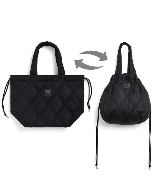 TAION Military Down Tote Bag in Black