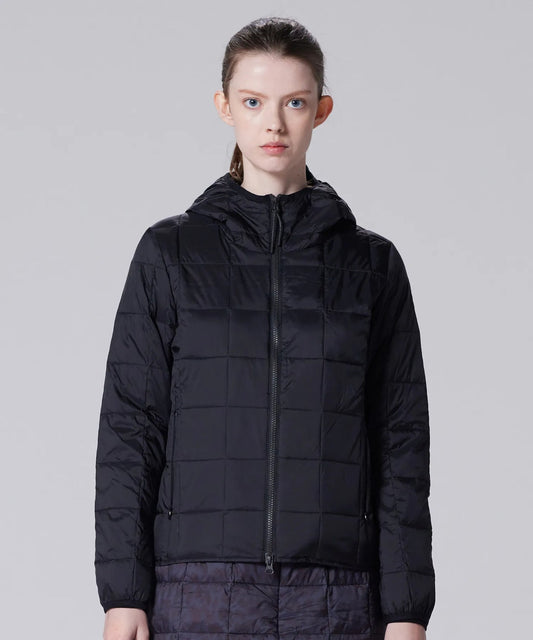 TAION Unisex Basic Hood W-Zip Down Jacket