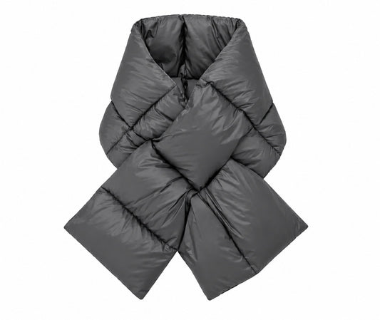 TAION Volume Down Scarf in Dark Gray