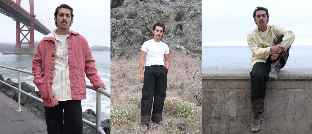 Richly textured autumn garments and understated workwear