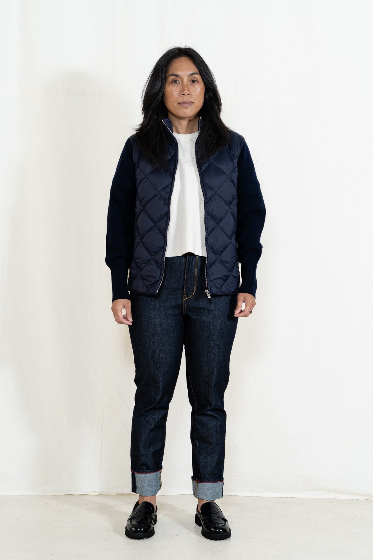 TAION Full Zip in Dark Navy