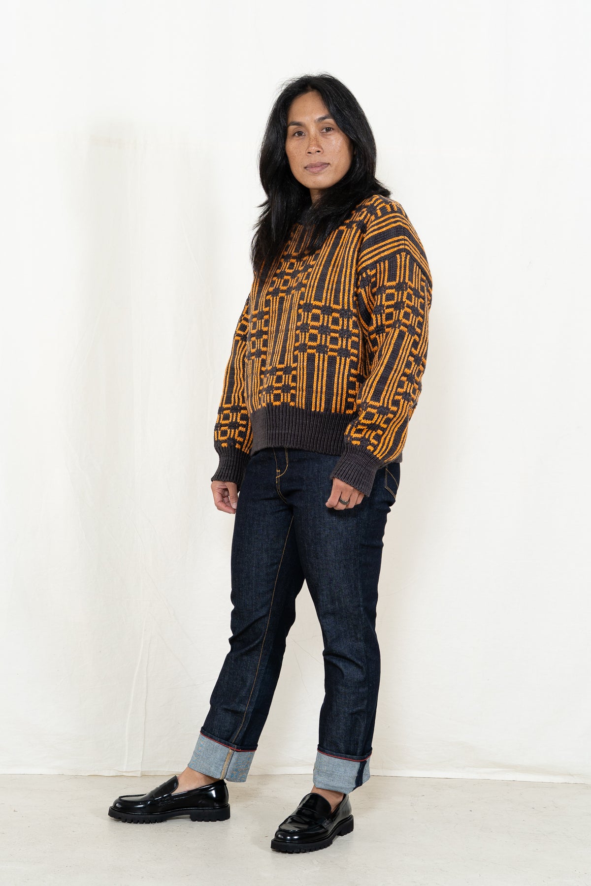 DEGEN Passing Through Sweater in Earth