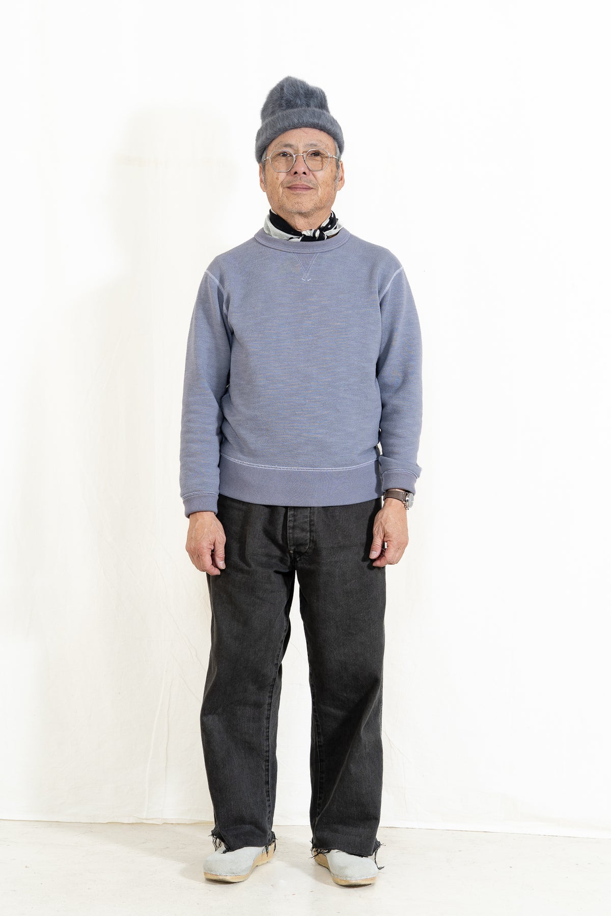 Reinhard Plank Cuffia Angora-Grey