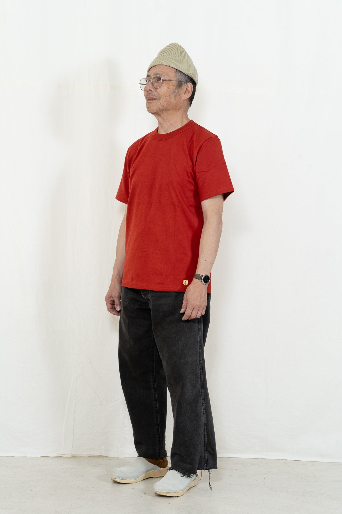 Armor-Lux Plain T-Shirt Callac in Ketchup