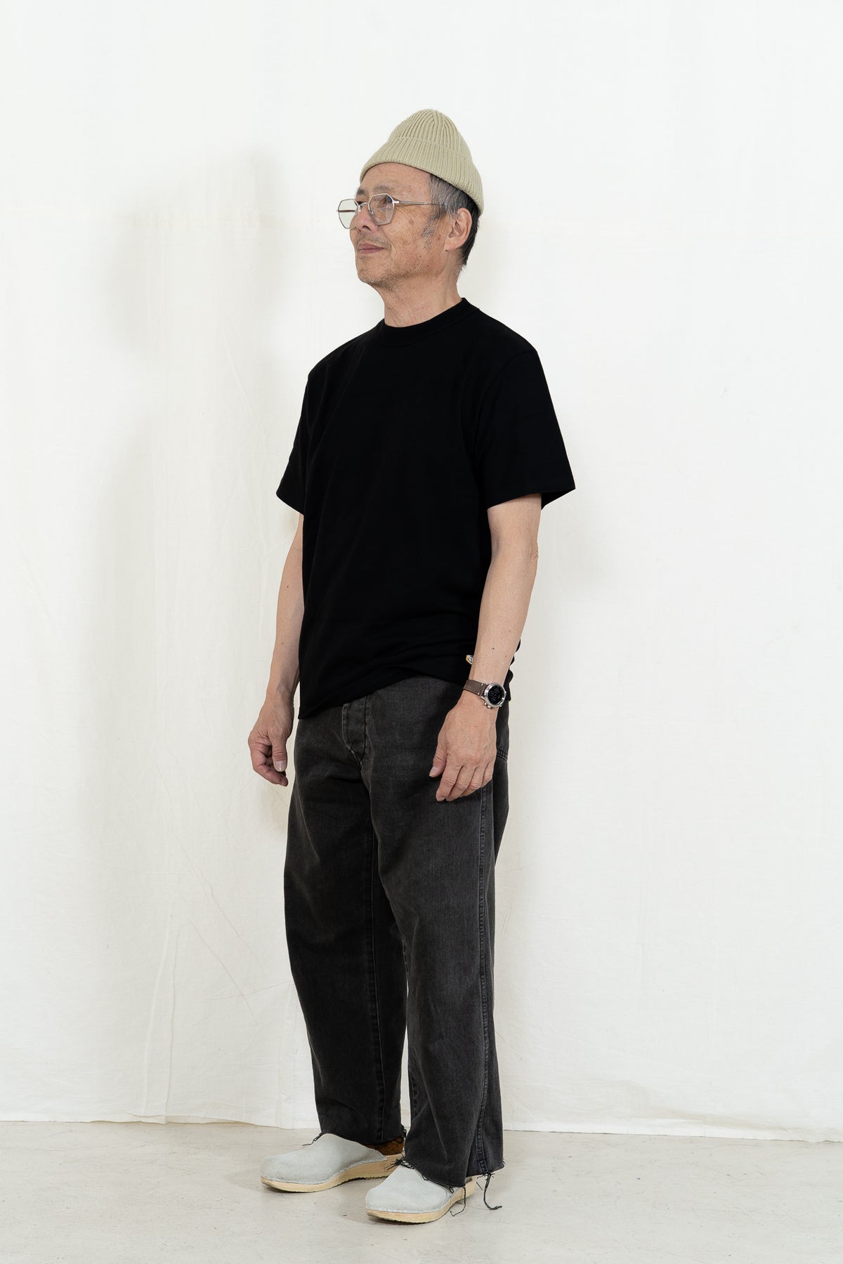 Armor-Lux Plain T-Shirt Callac in Black