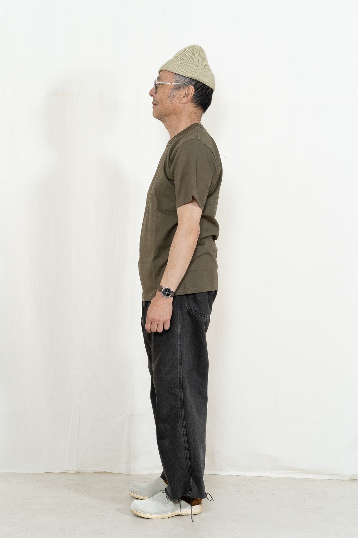 Armor-Lux Plain T-Shirt Callac in Olive