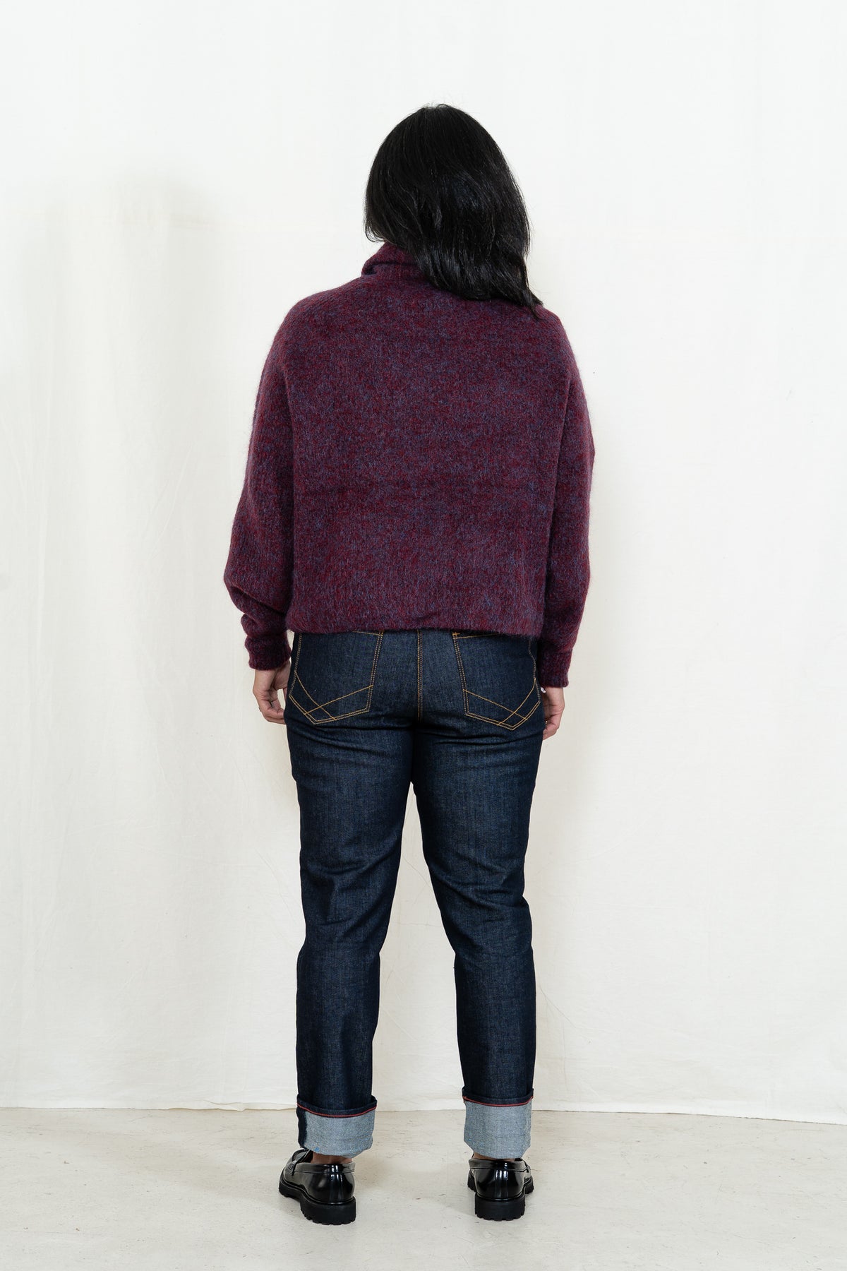 Sayaka Davis Mohair Highneck in Mulberry