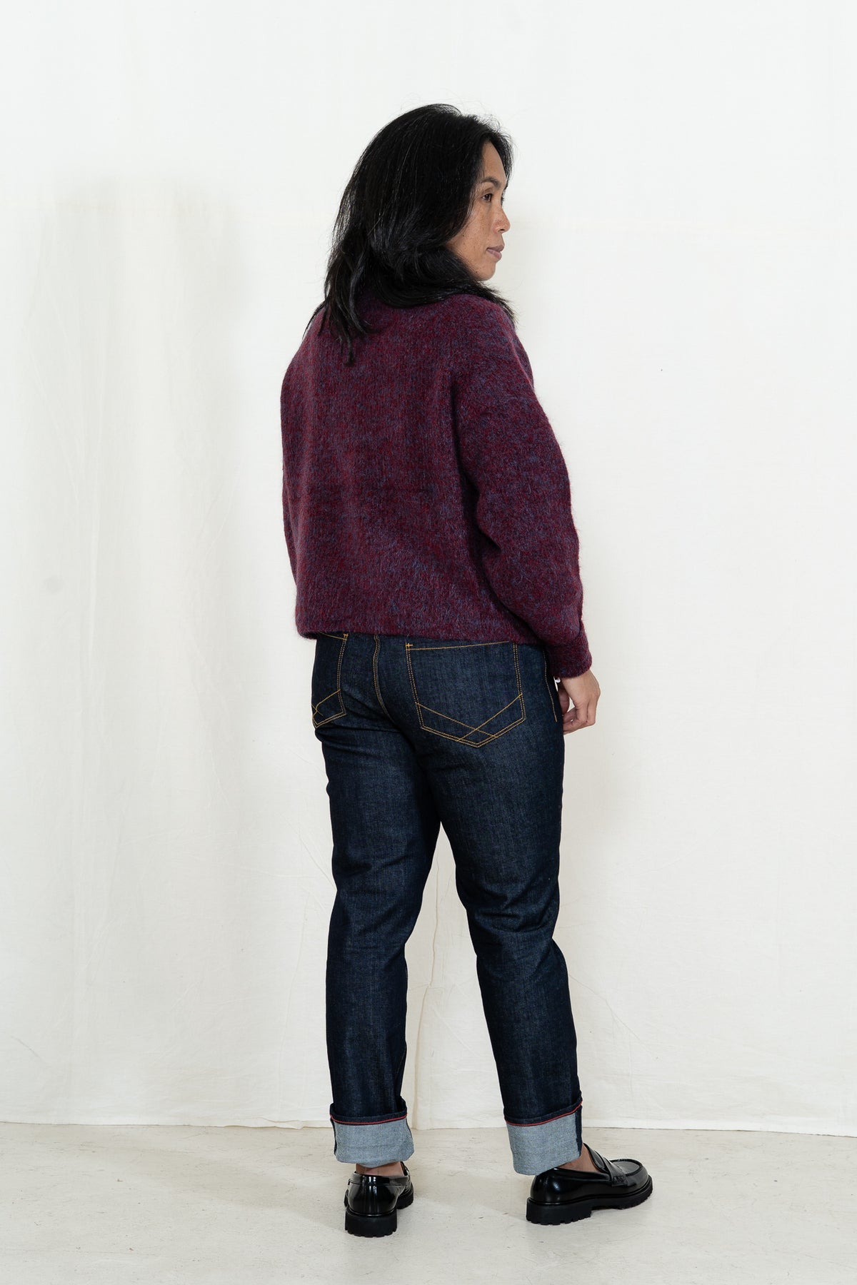 Sayaka Davis Mohair Highneck in Mulberry