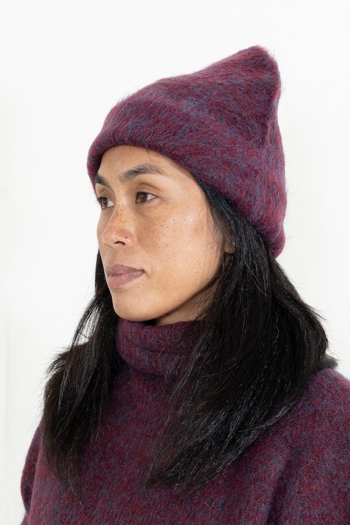 Sayaka Davis Mohair Beanie in Mulberry