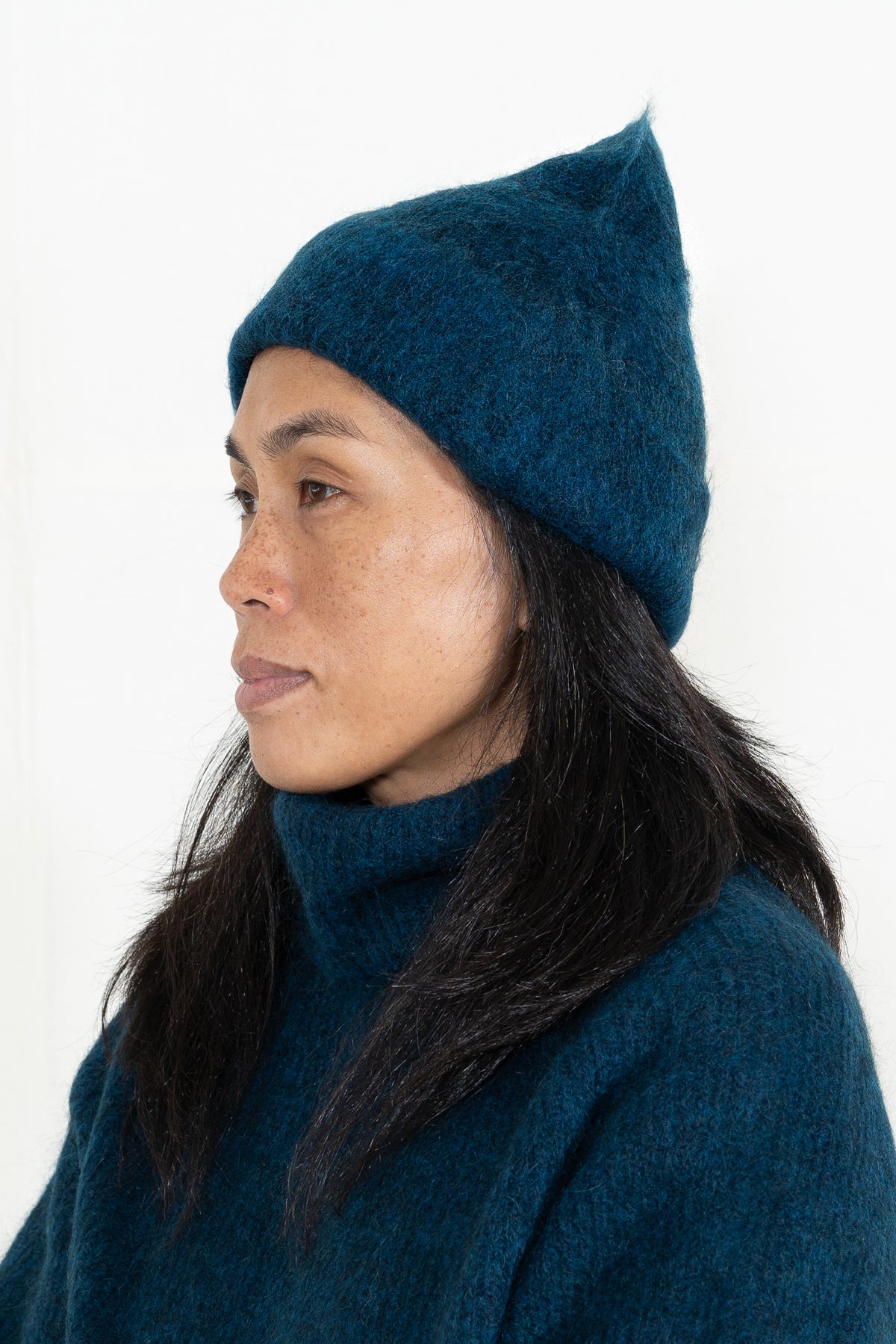 Sayaka Davis Mohair Beanie in Midnight Blue