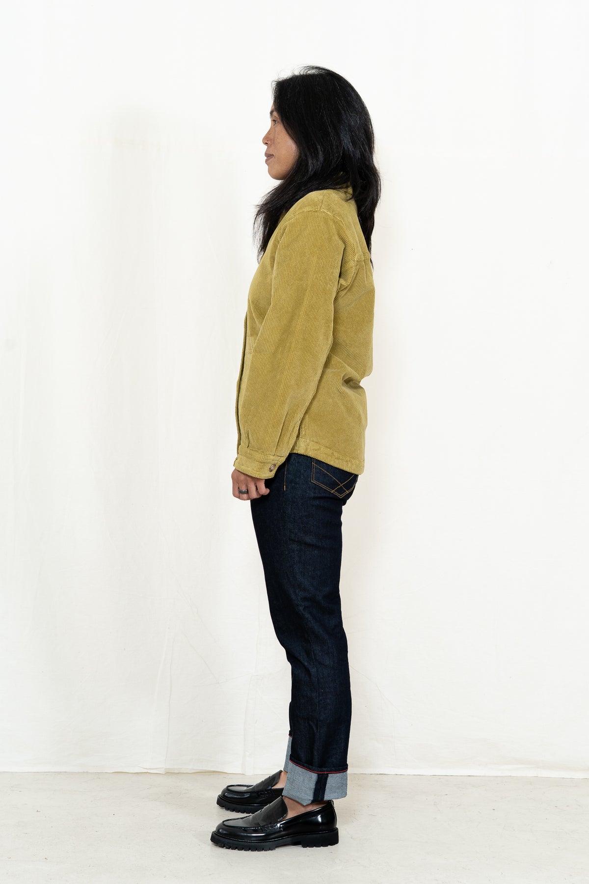 Armor-Lux Cord Fisherman's Jacket in Green Moss