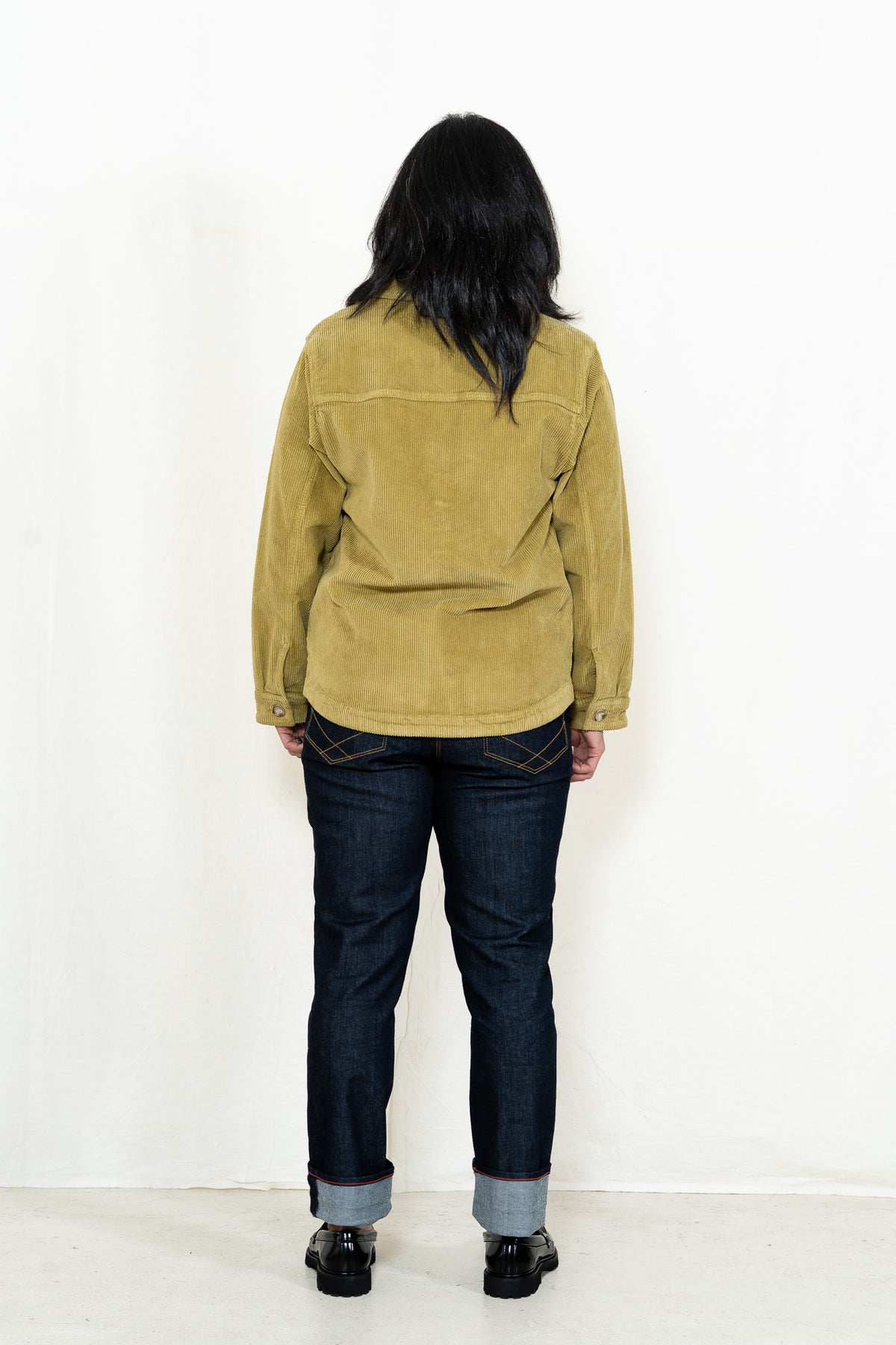 Armor-Lux Cord Fisherman's Jacket in Green Moss