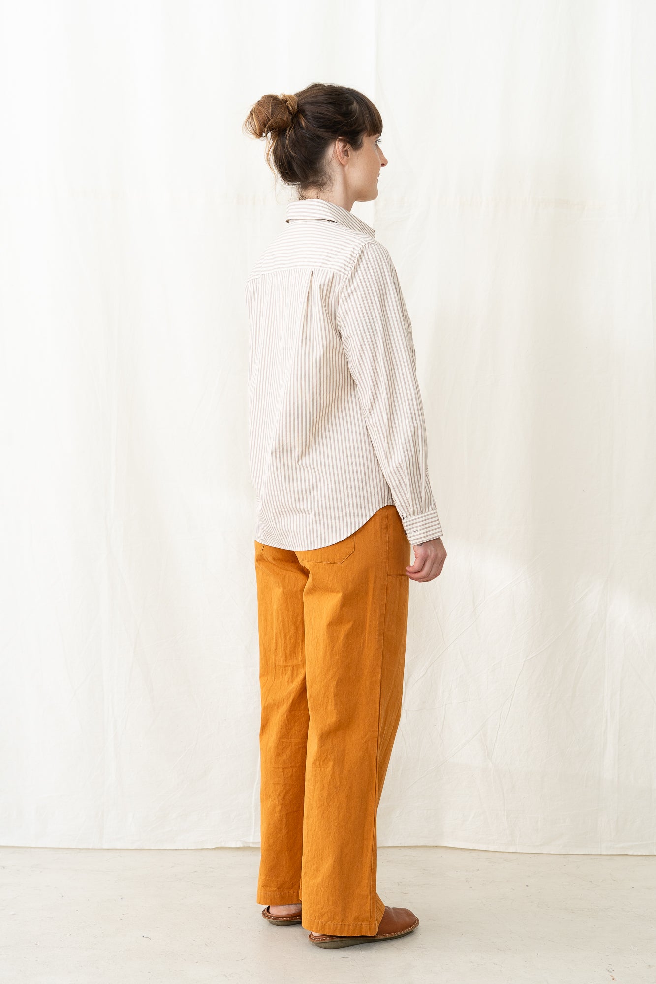 SARAHWEAR Sophia Shirt in Beige Stripe
